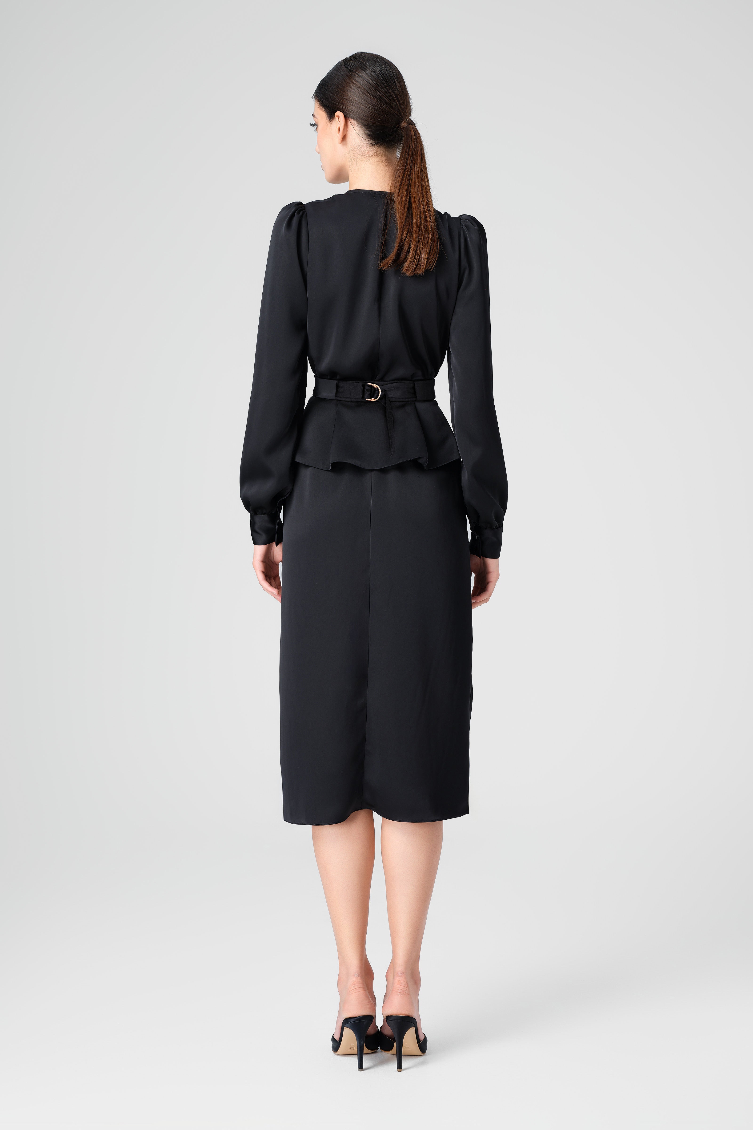 Fold Dress Black
