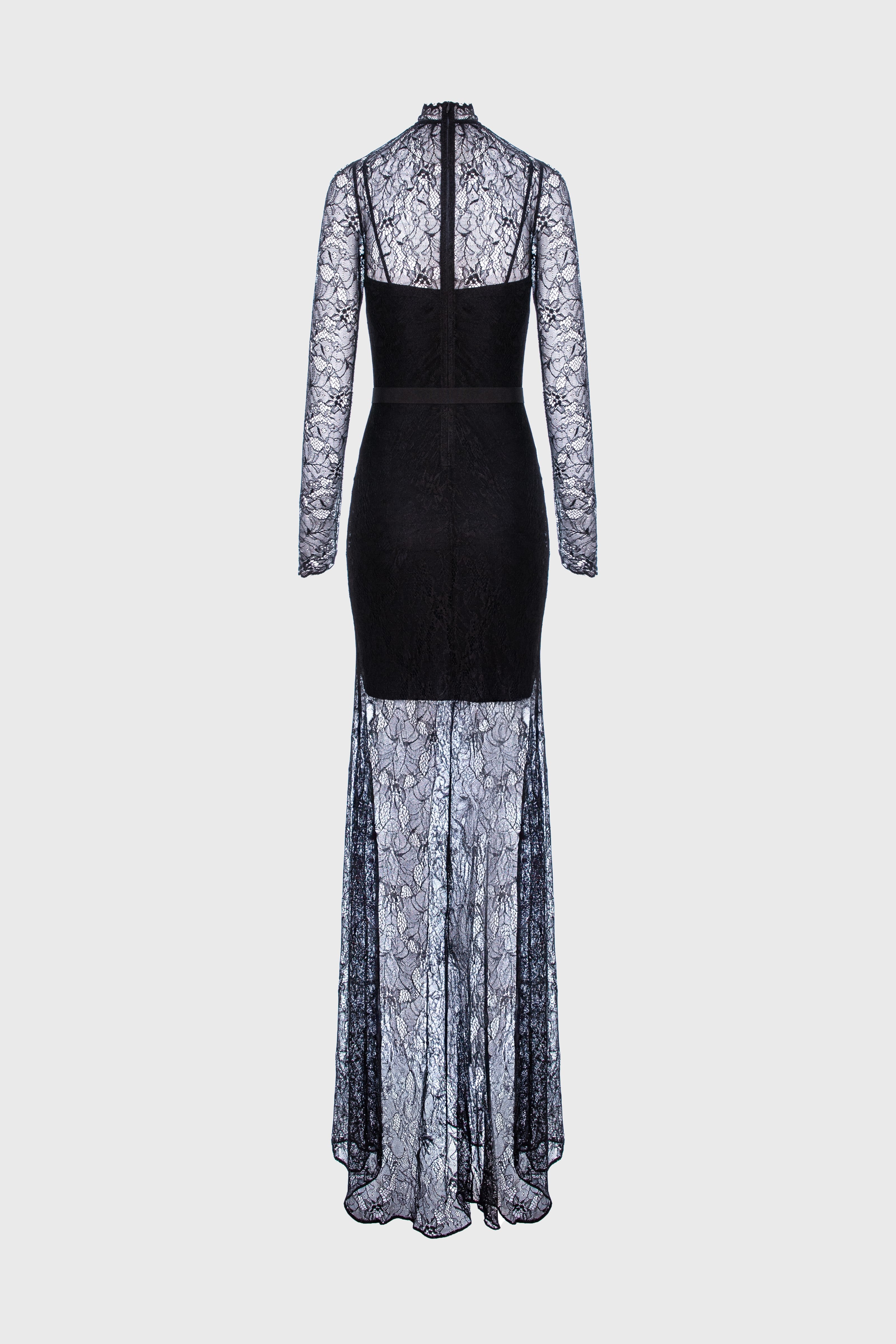 Mist Long Dress Black