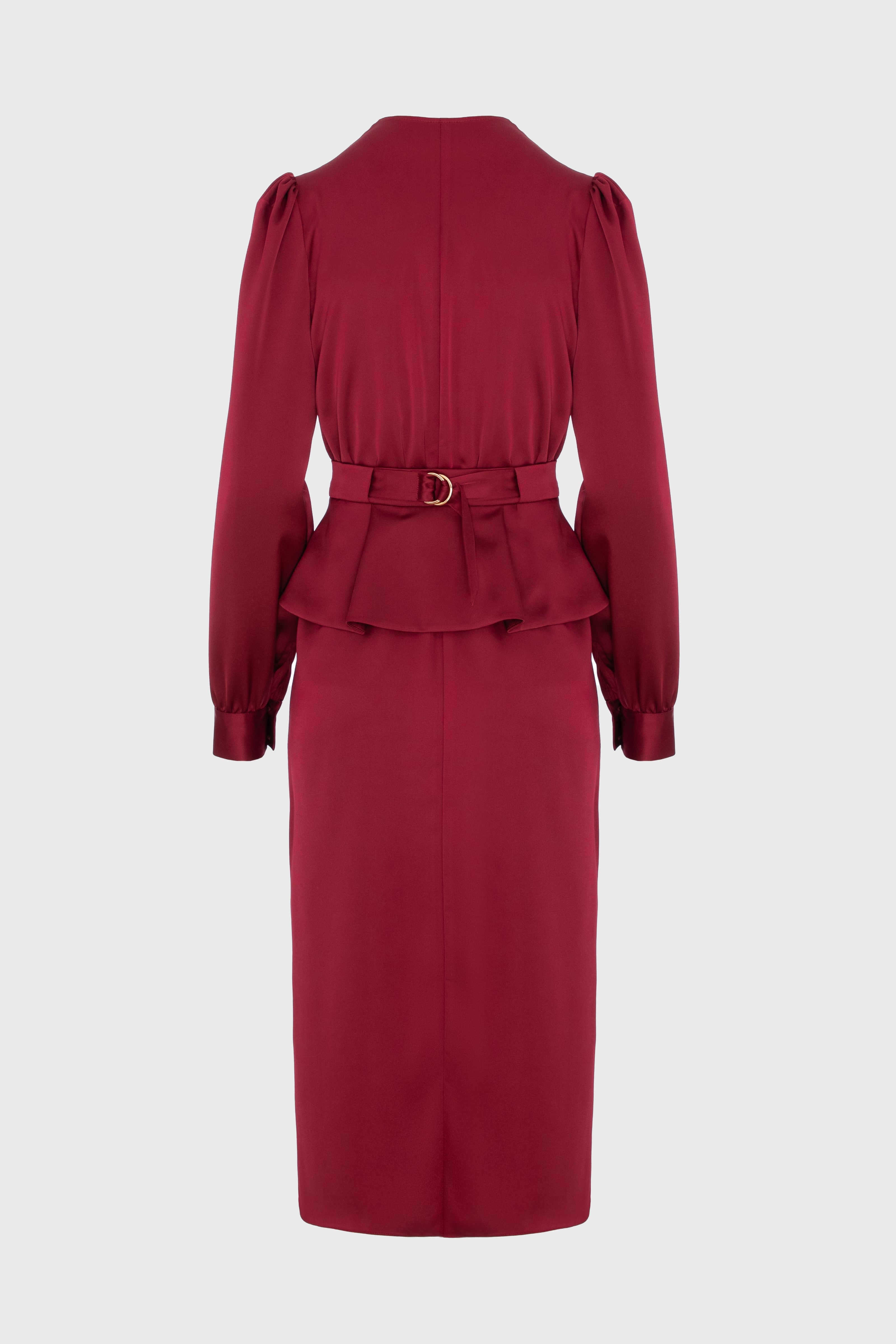 Fold Dress Wine