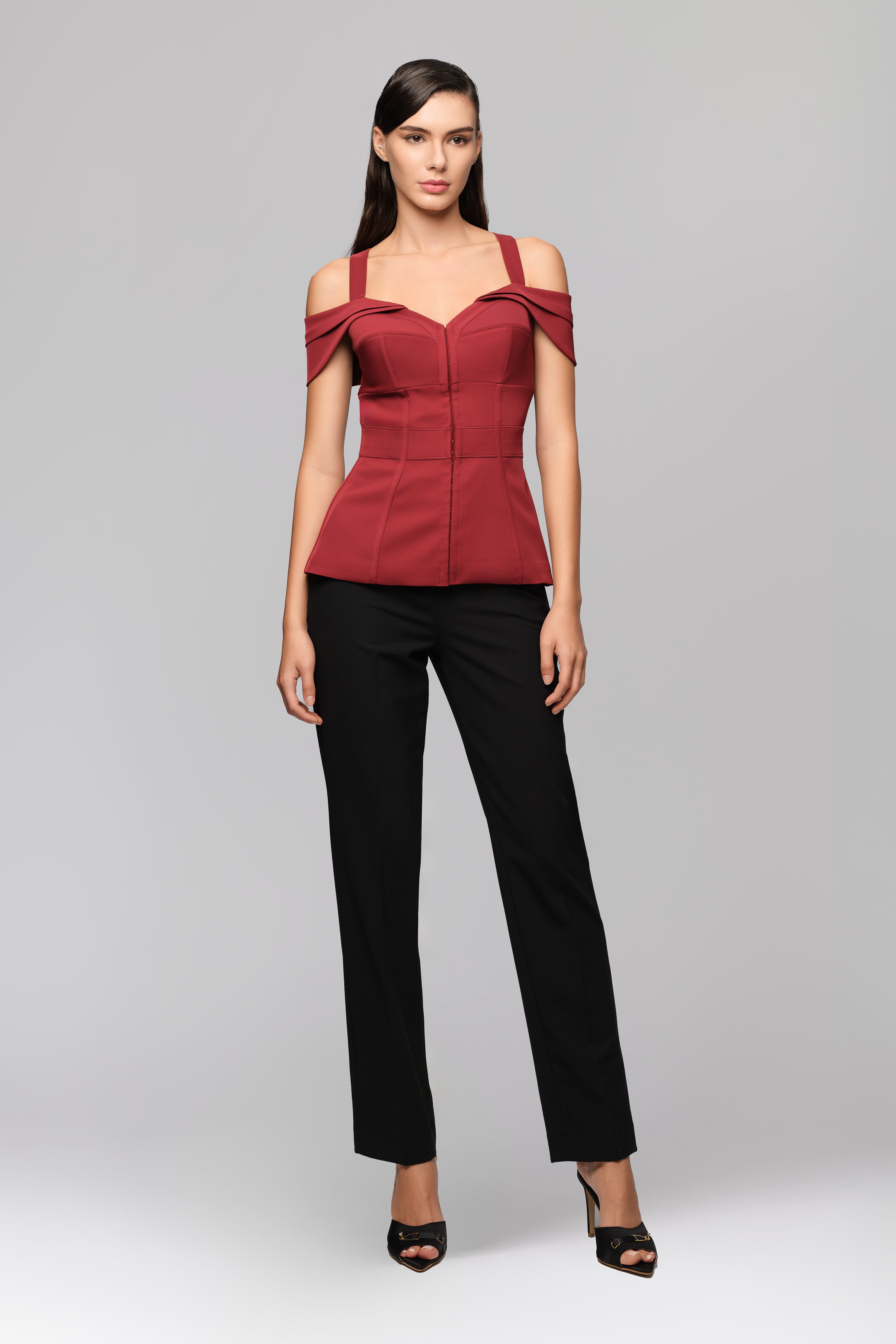 Formal Wool Trousers Black