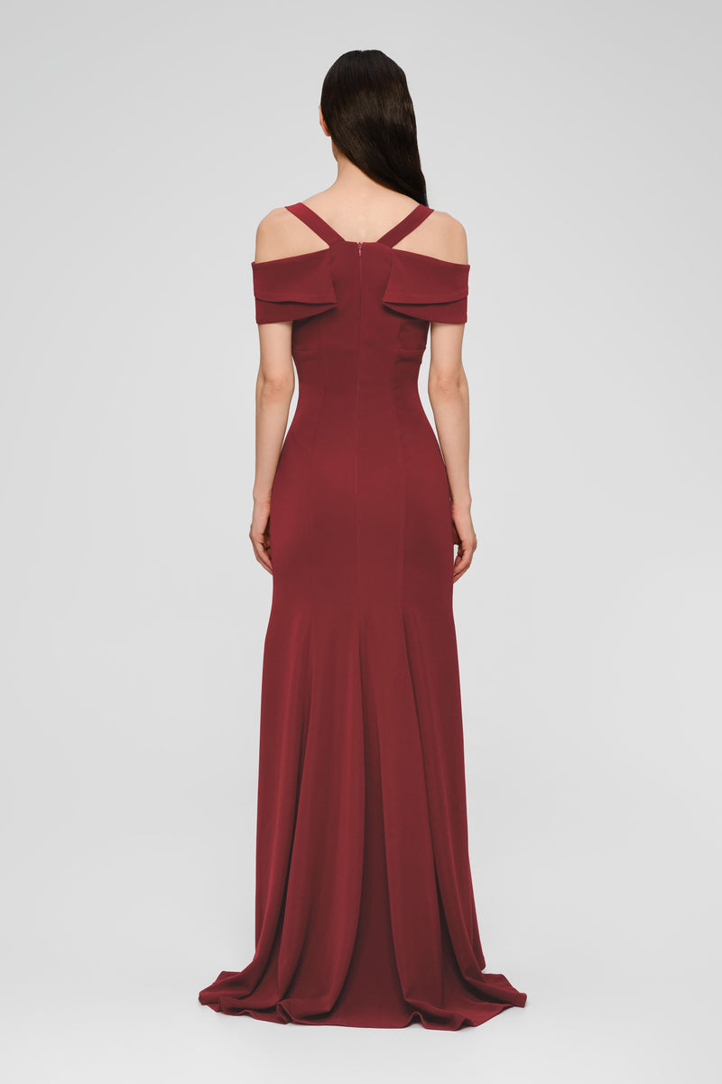 Candy Long Dress Wine