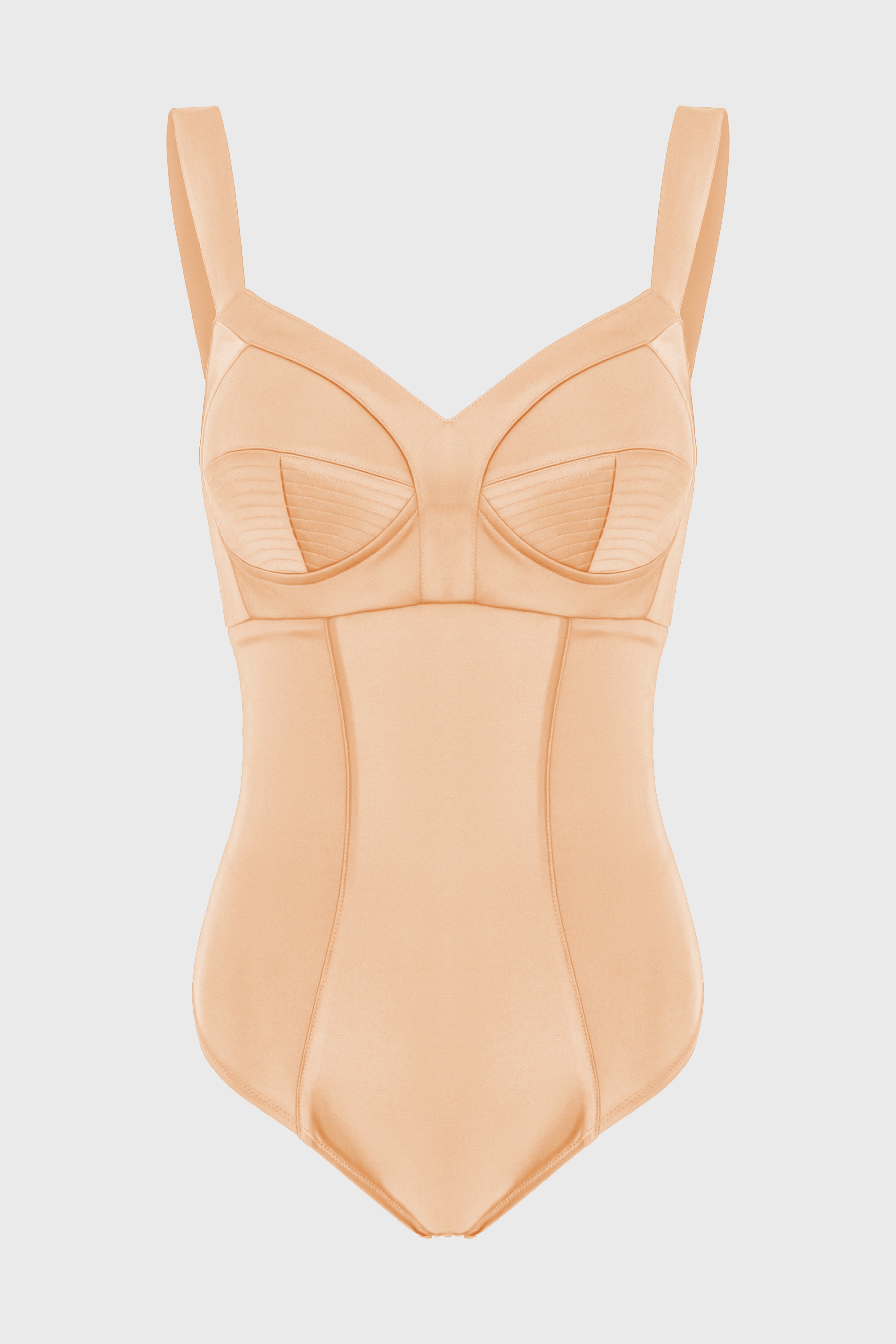 Satin Sculpt Bodysuit Nude