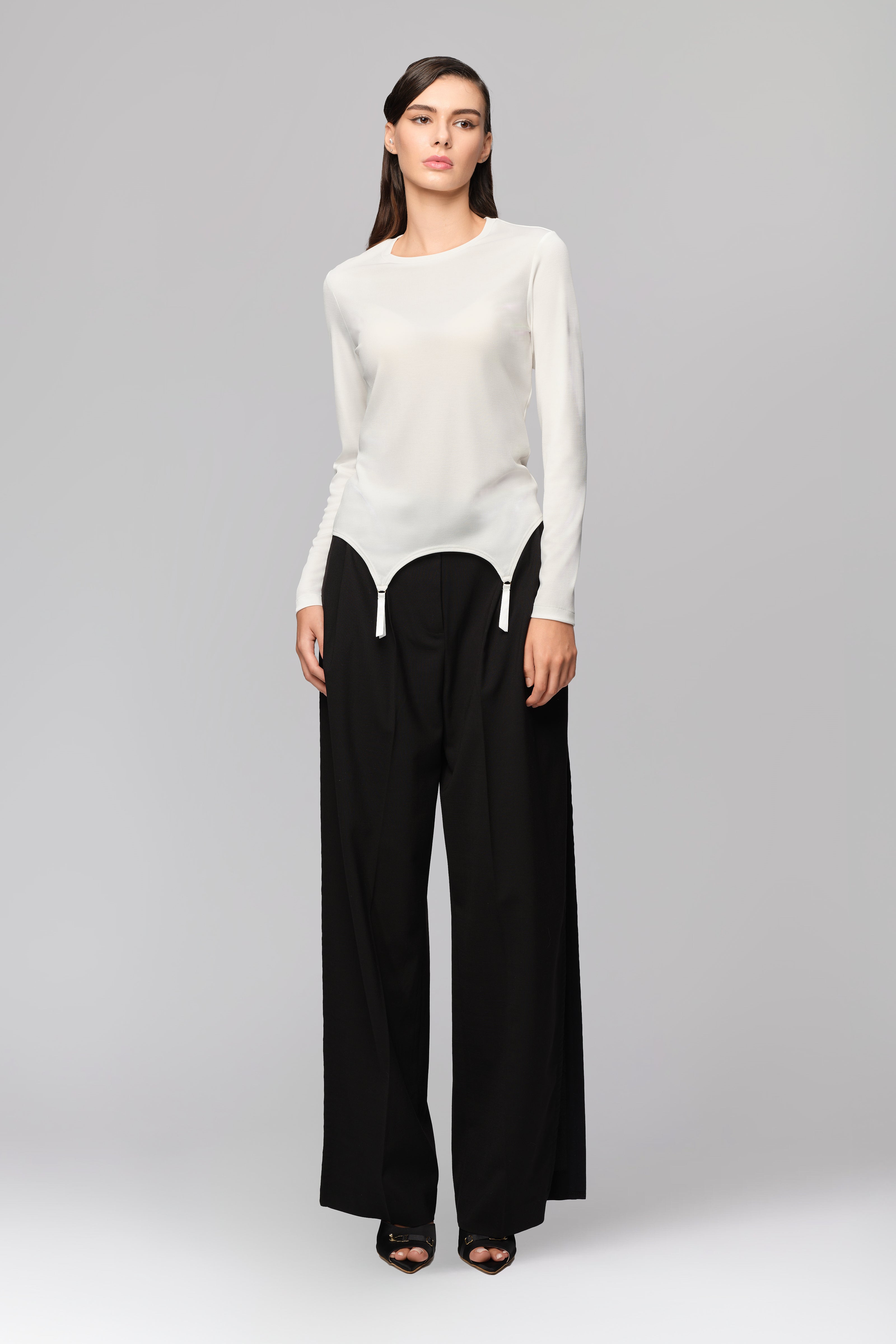 Garter Blouse White
