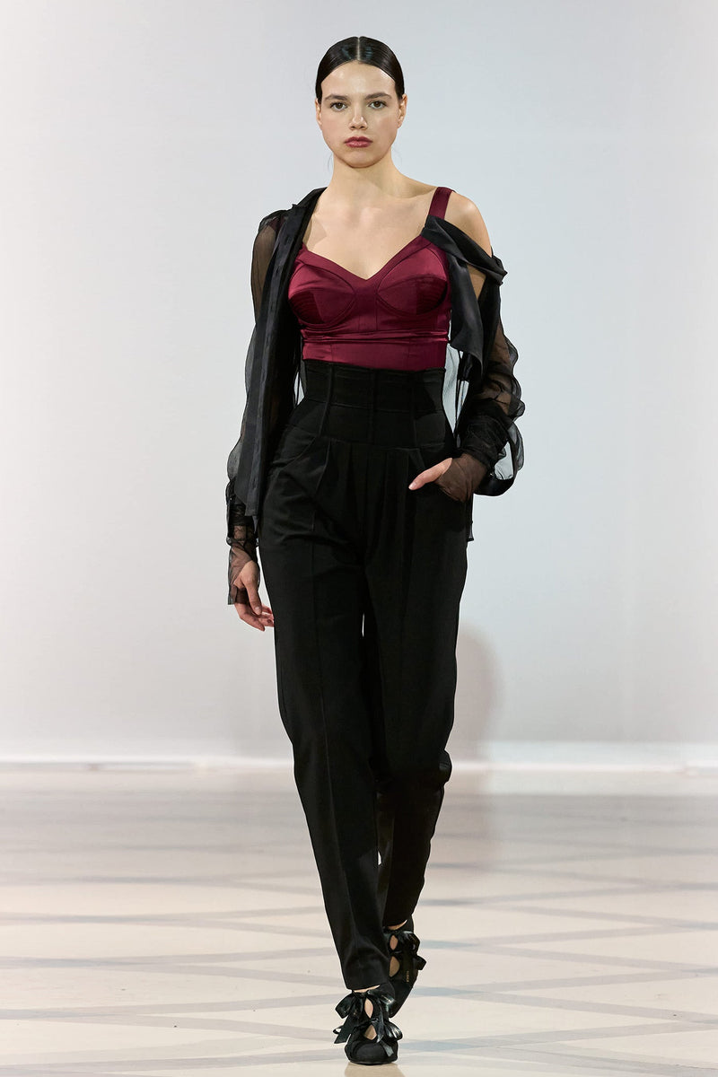 Tomboy Wool Trousers Black