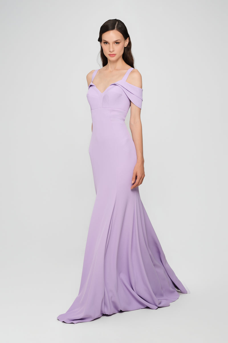 Candy Long Dress Lavender