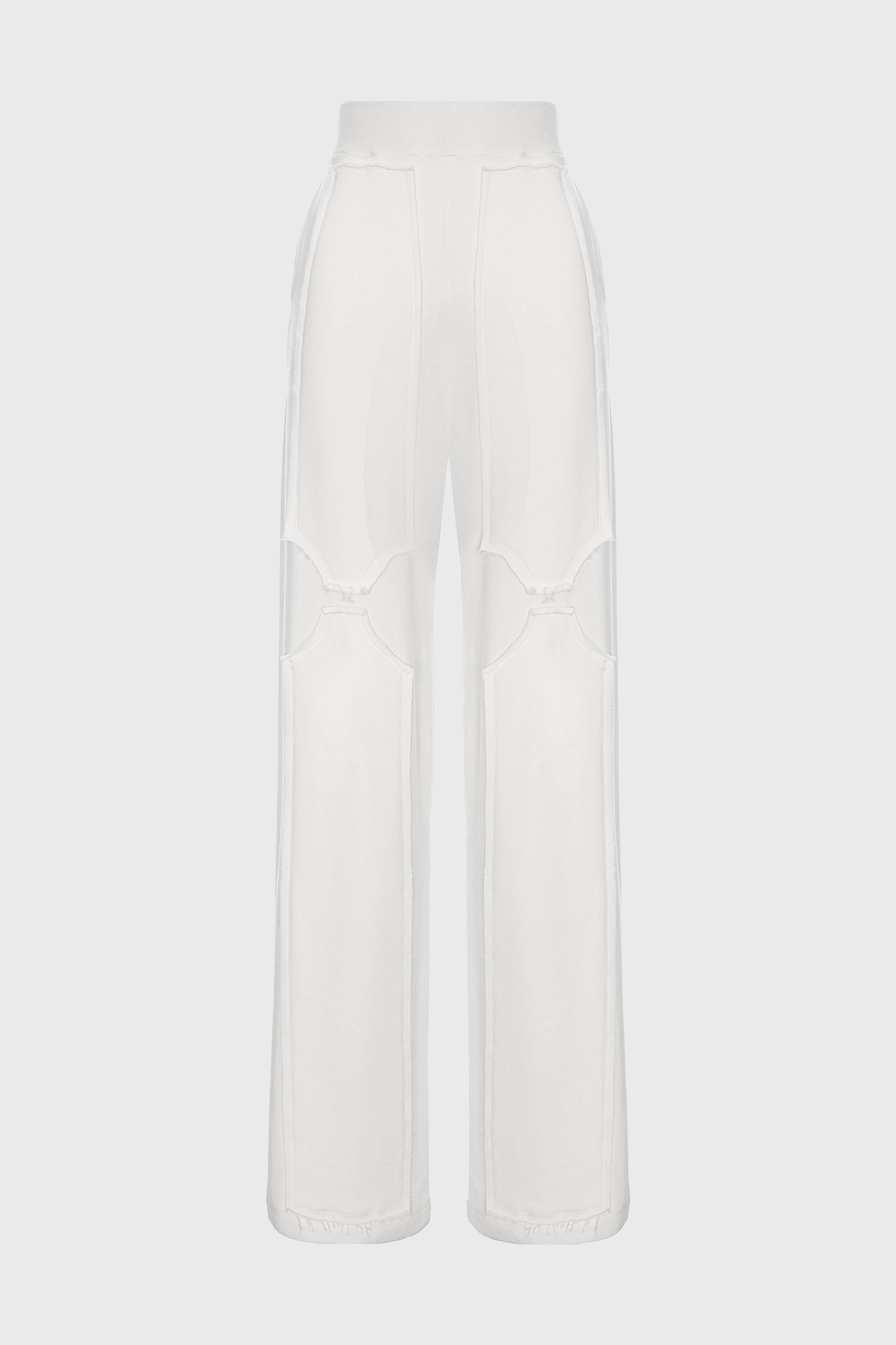 Deconstructed Sweatpants White