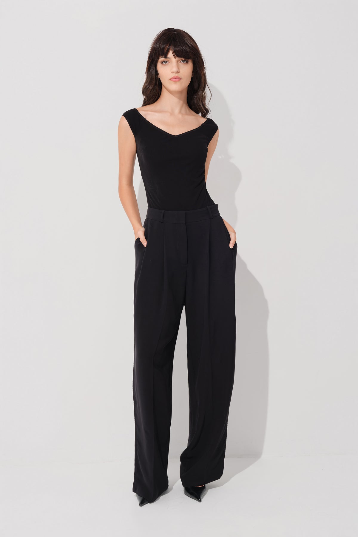 Explicit Viscoze Bodysuit Black