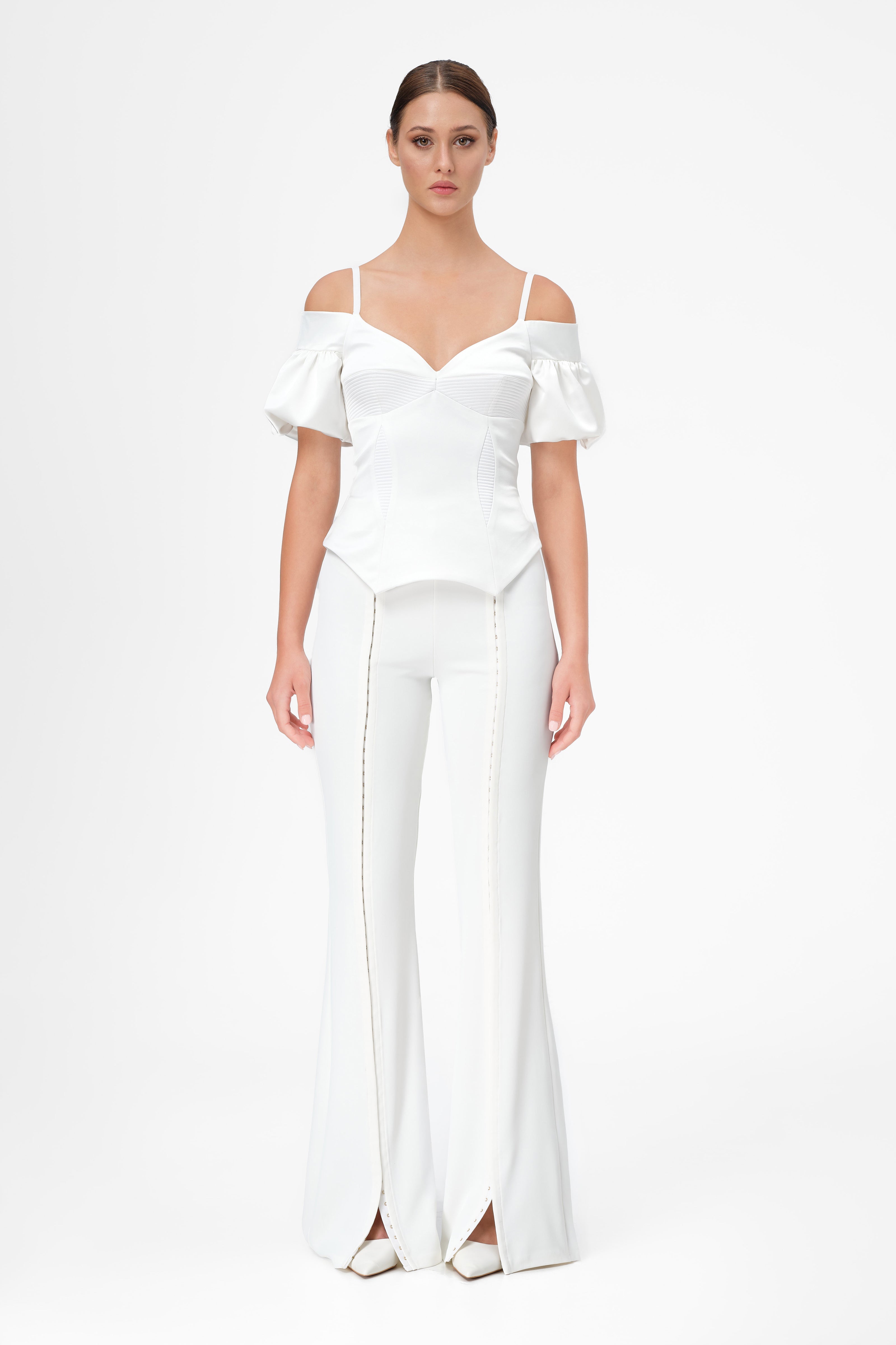 Snap Trousers White