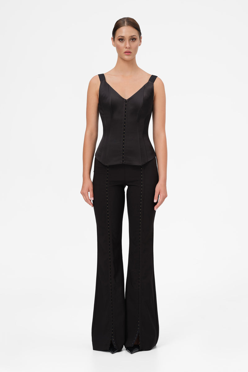 String Corset Black