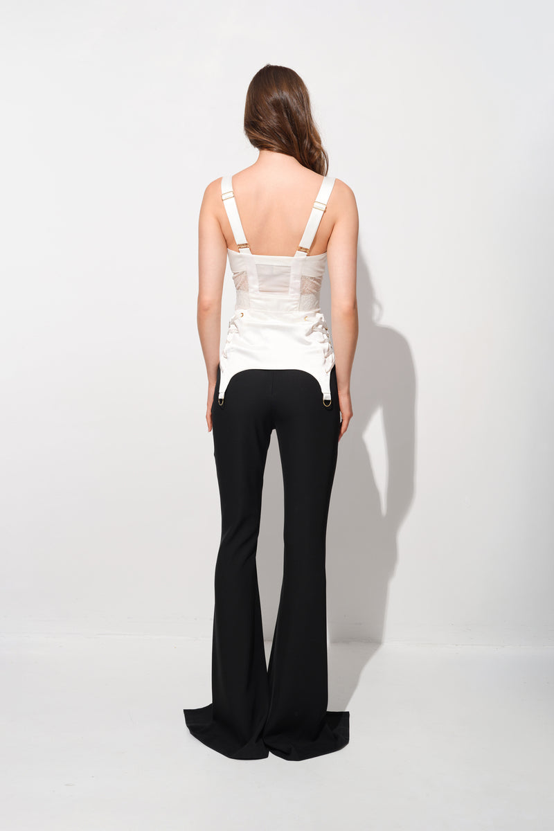 Zest Satin Corset White