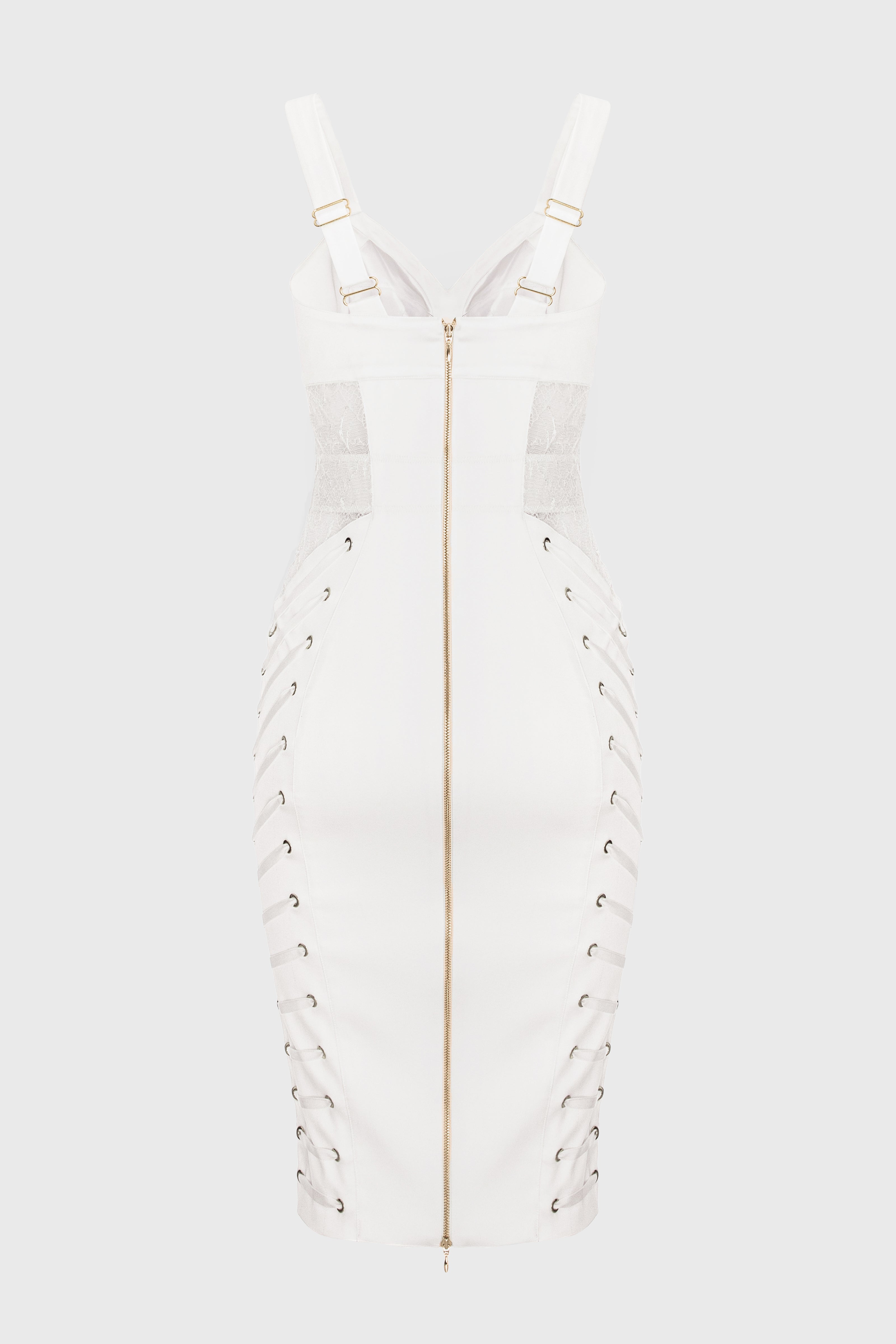 Zest Midi Dress White