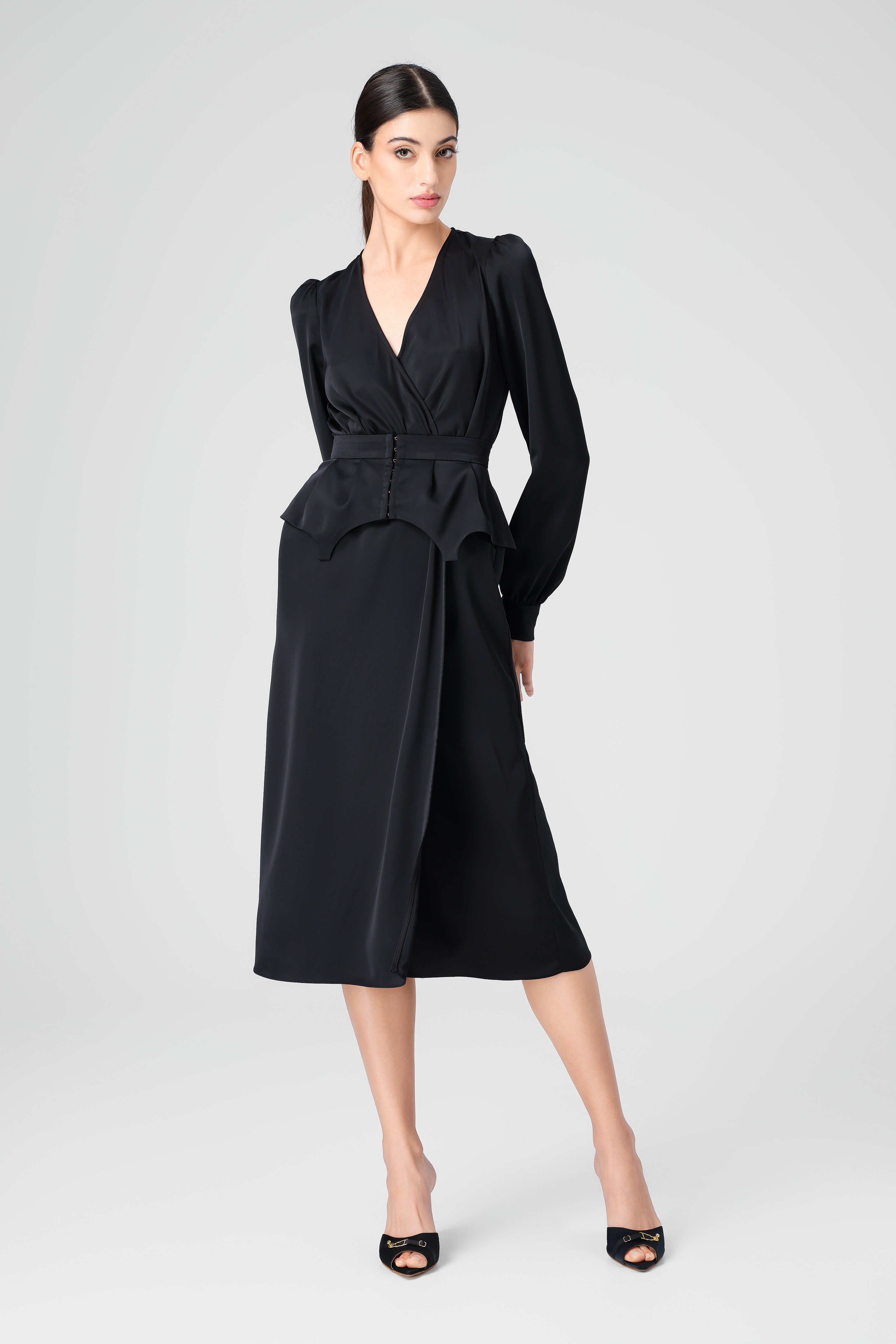 Fold Dress Black