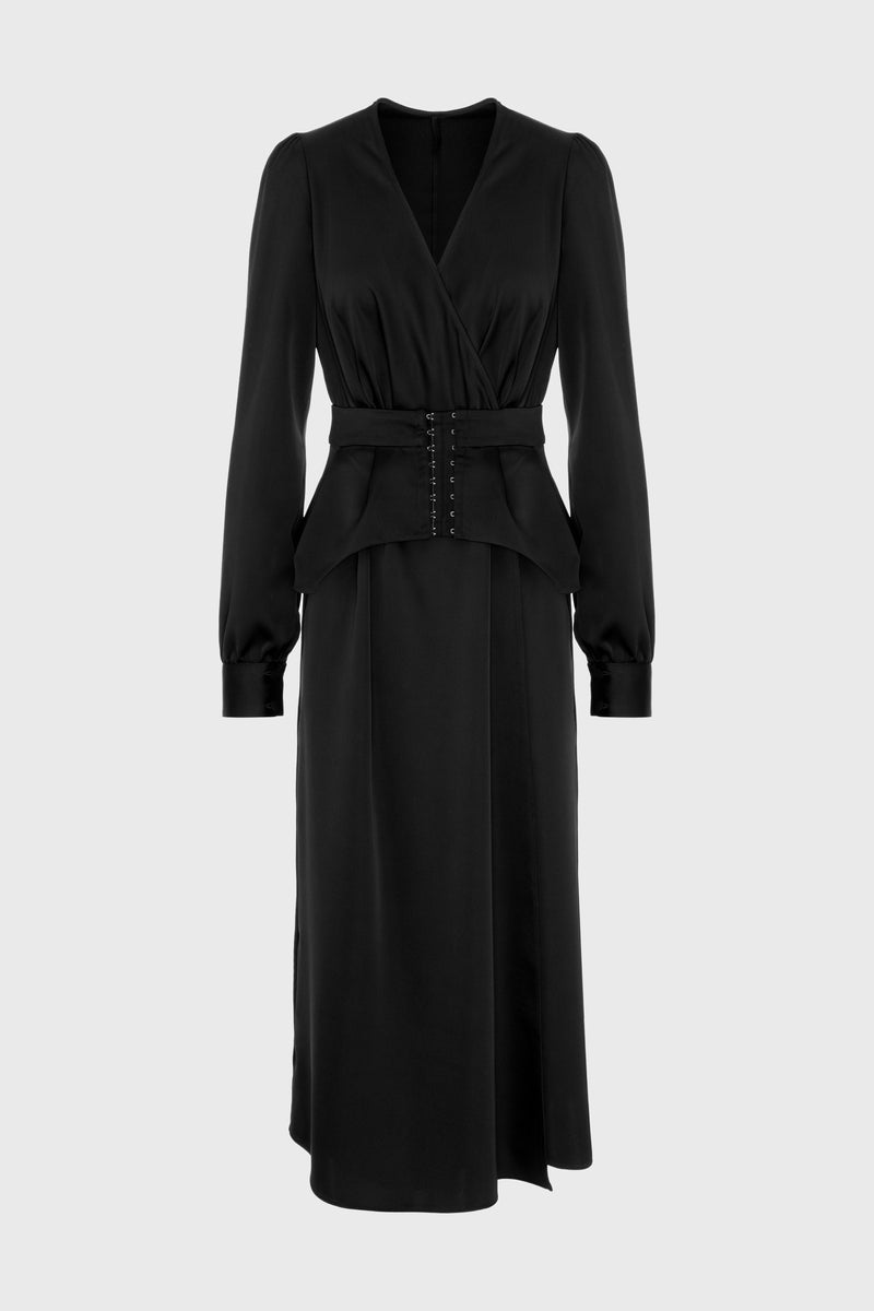 Fold Dress Black