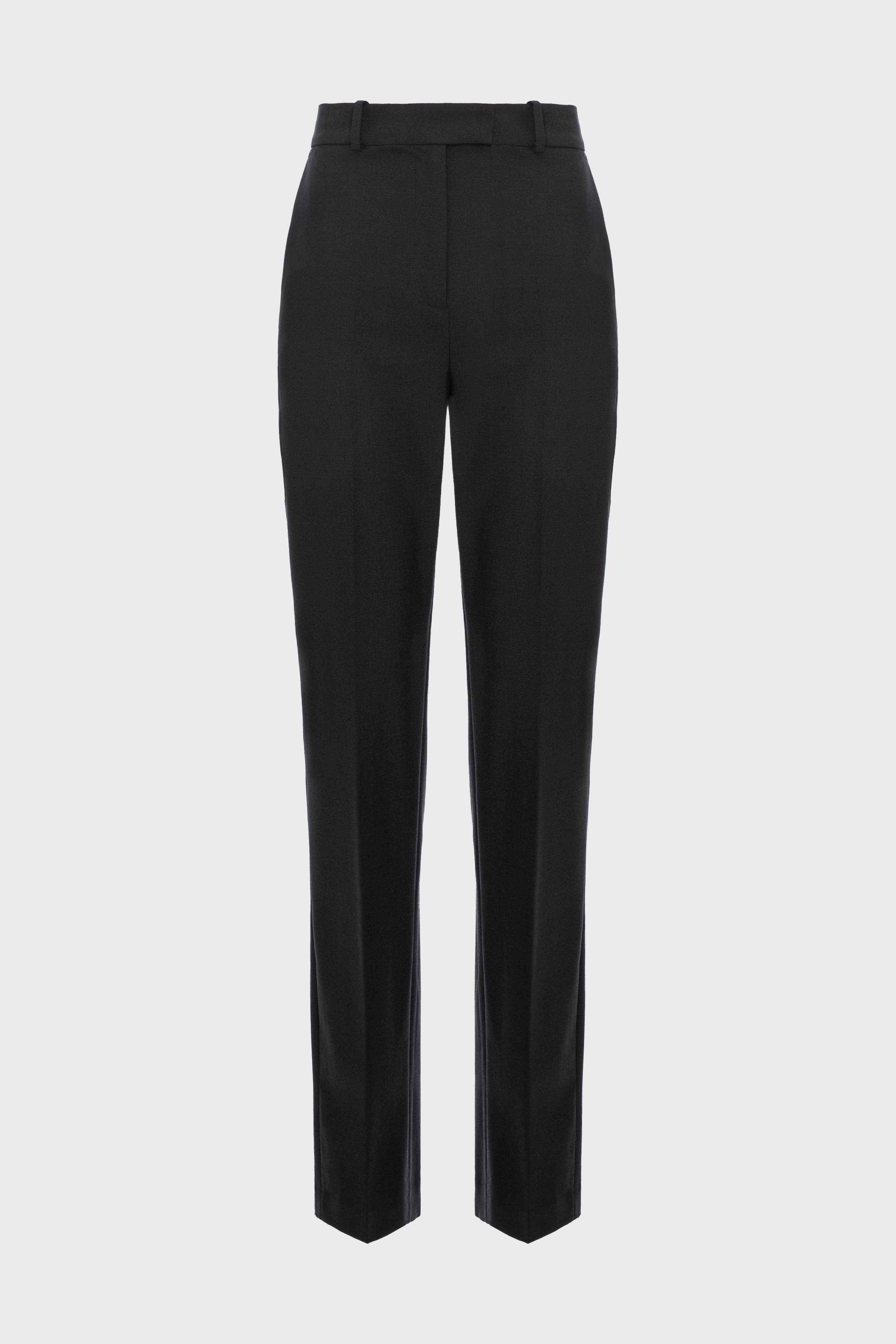 Formal Wool Trousers Black