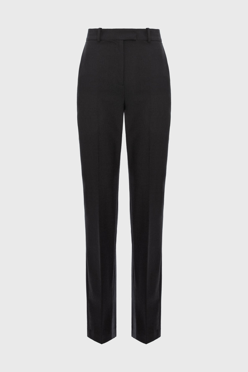 Formal Wool Trousers Black