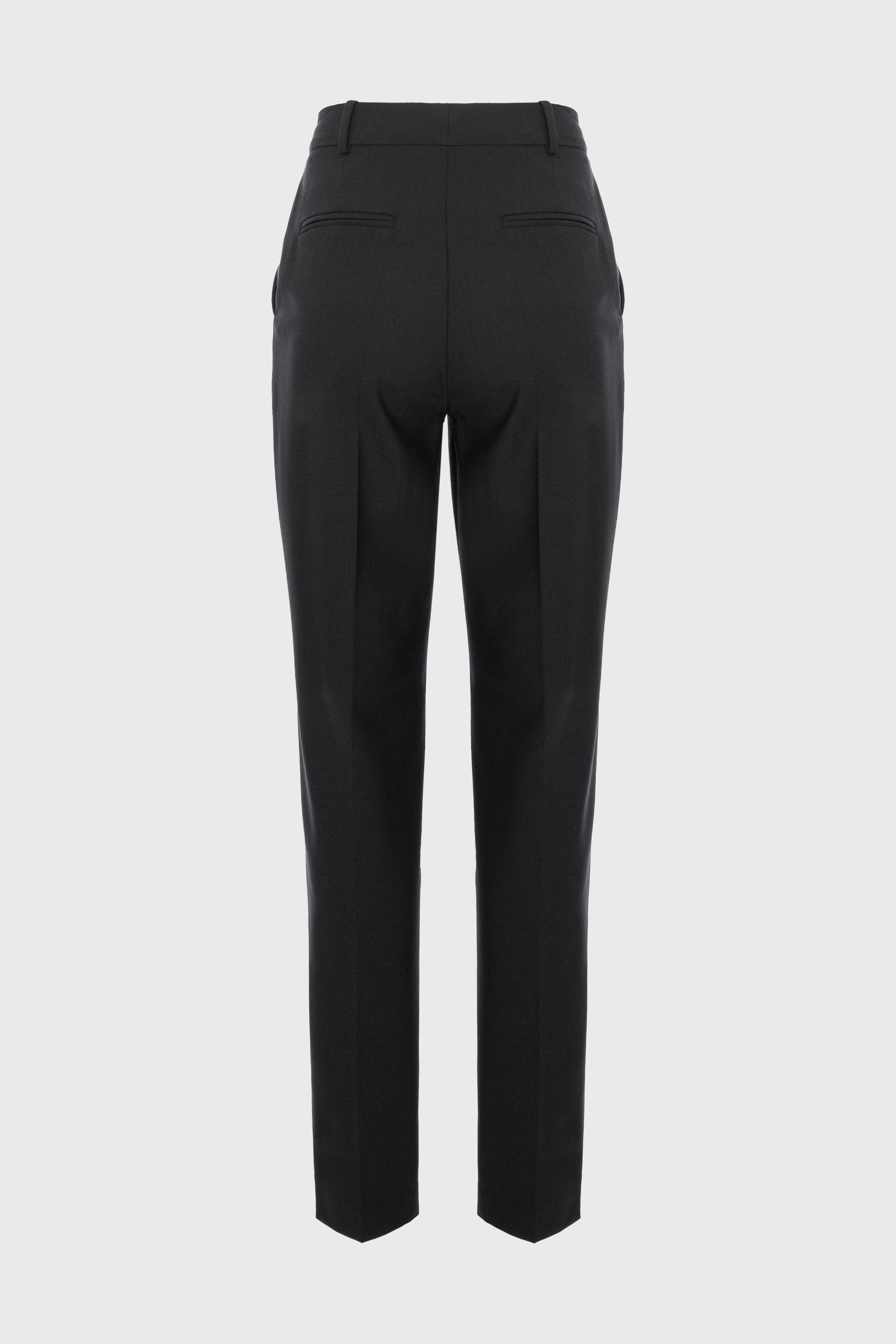 Formal Wool Trousers Black