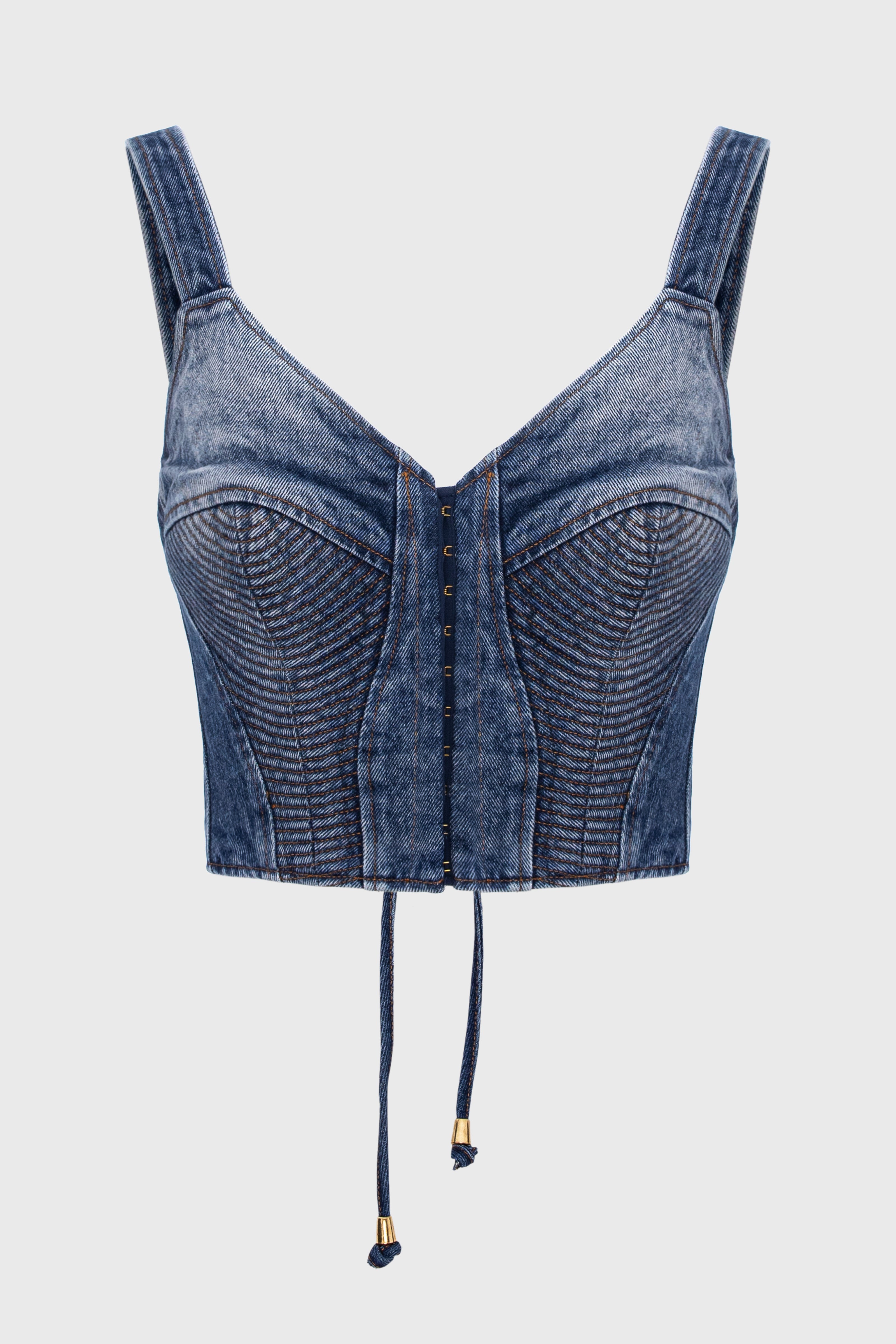 Corset Denim Bra Top