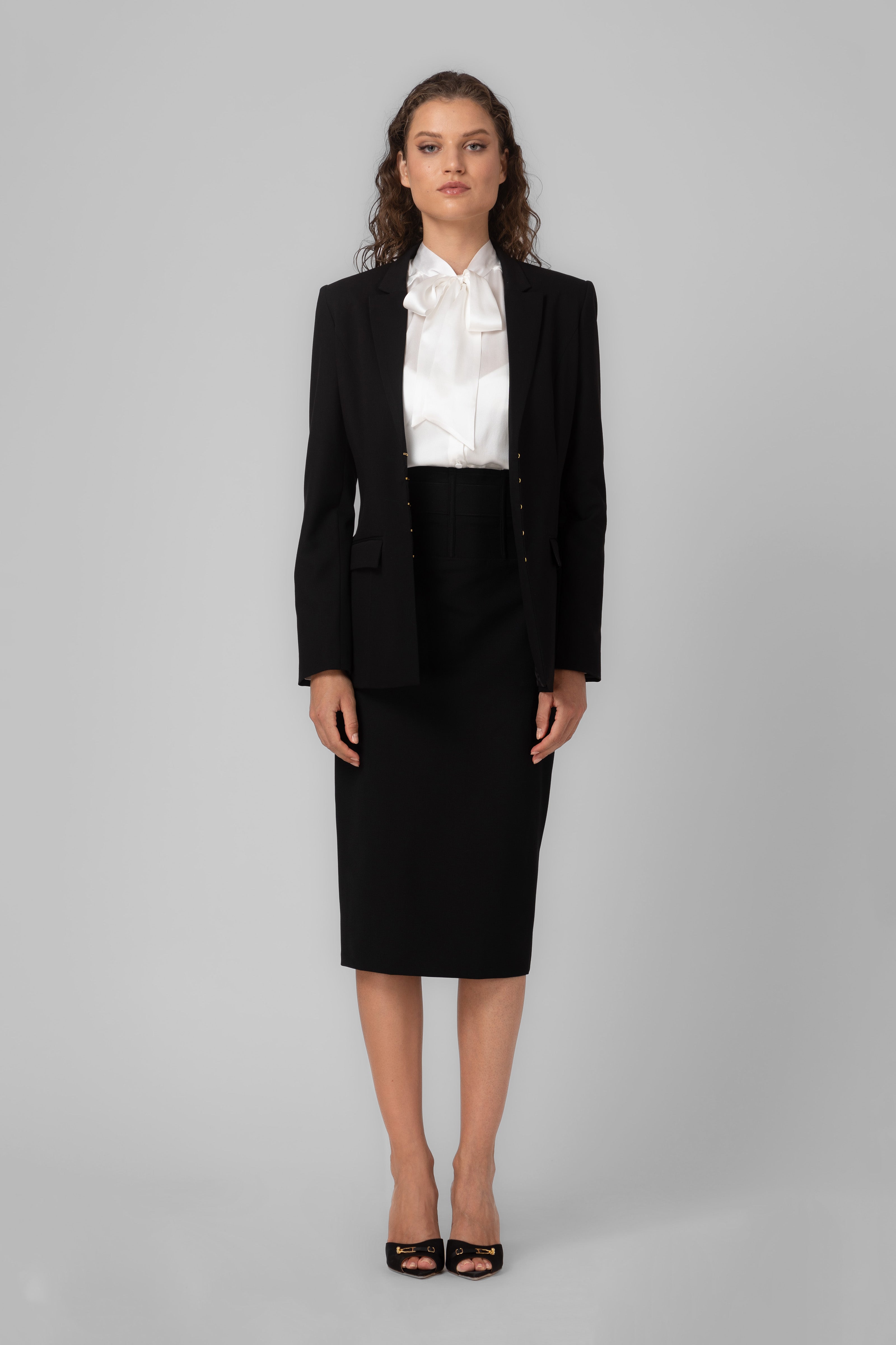 Tomboy Wool Skirt Black
