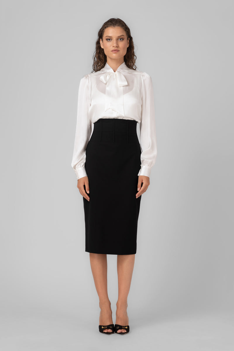 Tomboy Wool Skirt Black
