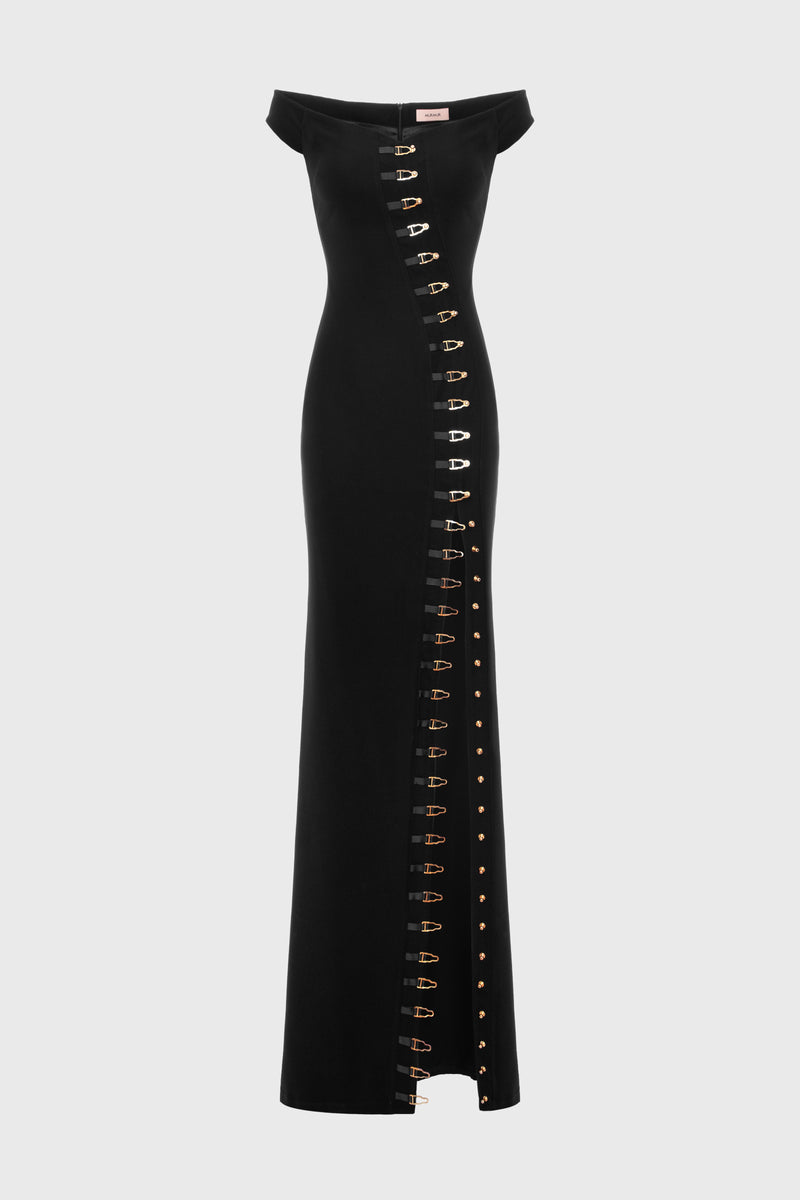 Ivy Long Dress Black