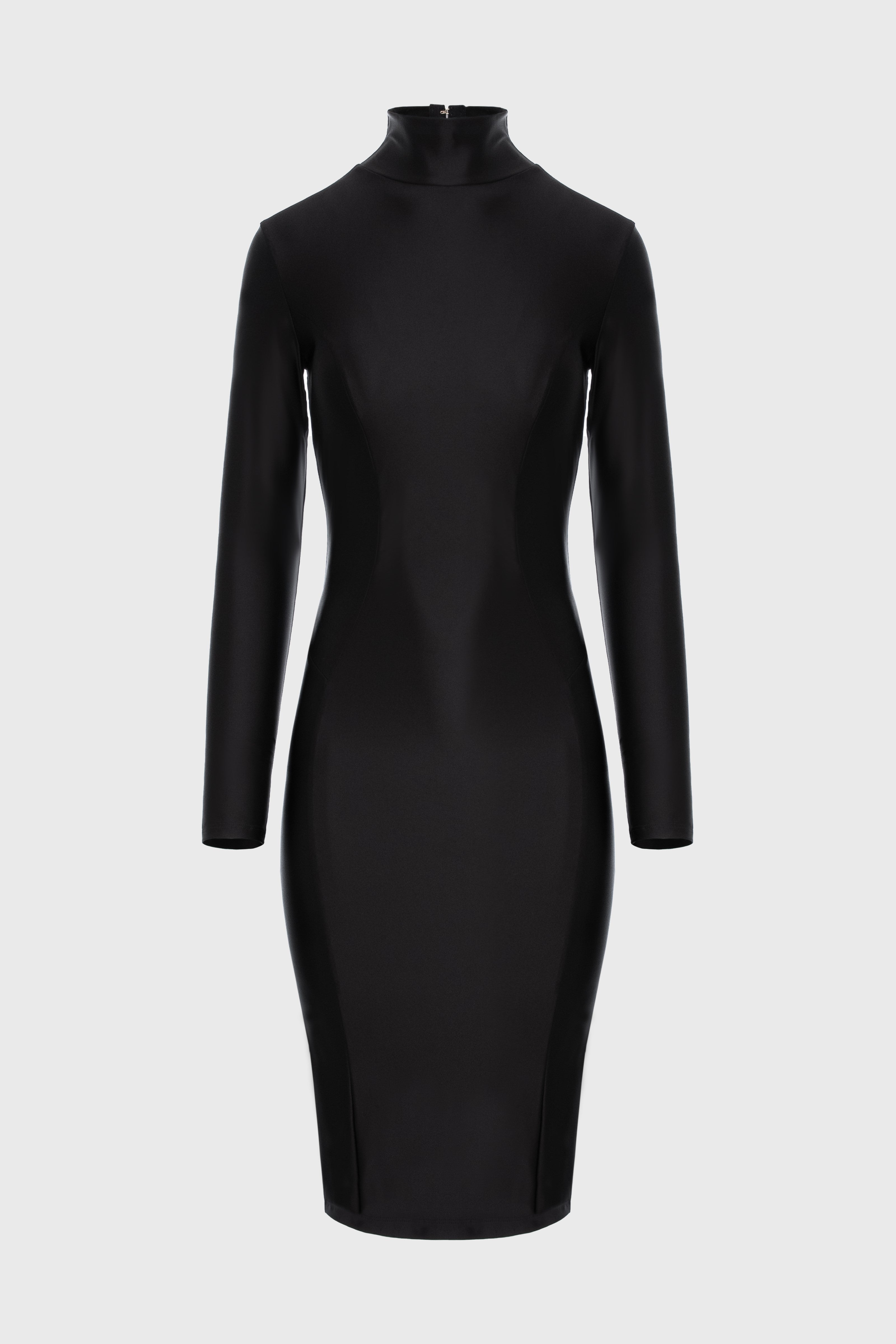 Rochie neagra cu inchidere tip corset Cast