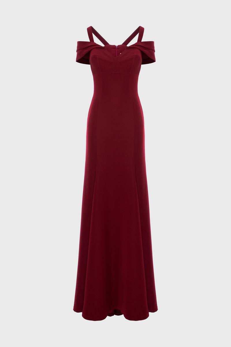 Candy Long Dress Wine