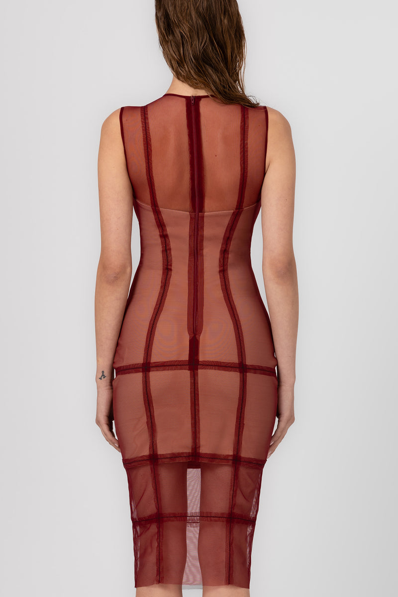 Figure Dress Wine