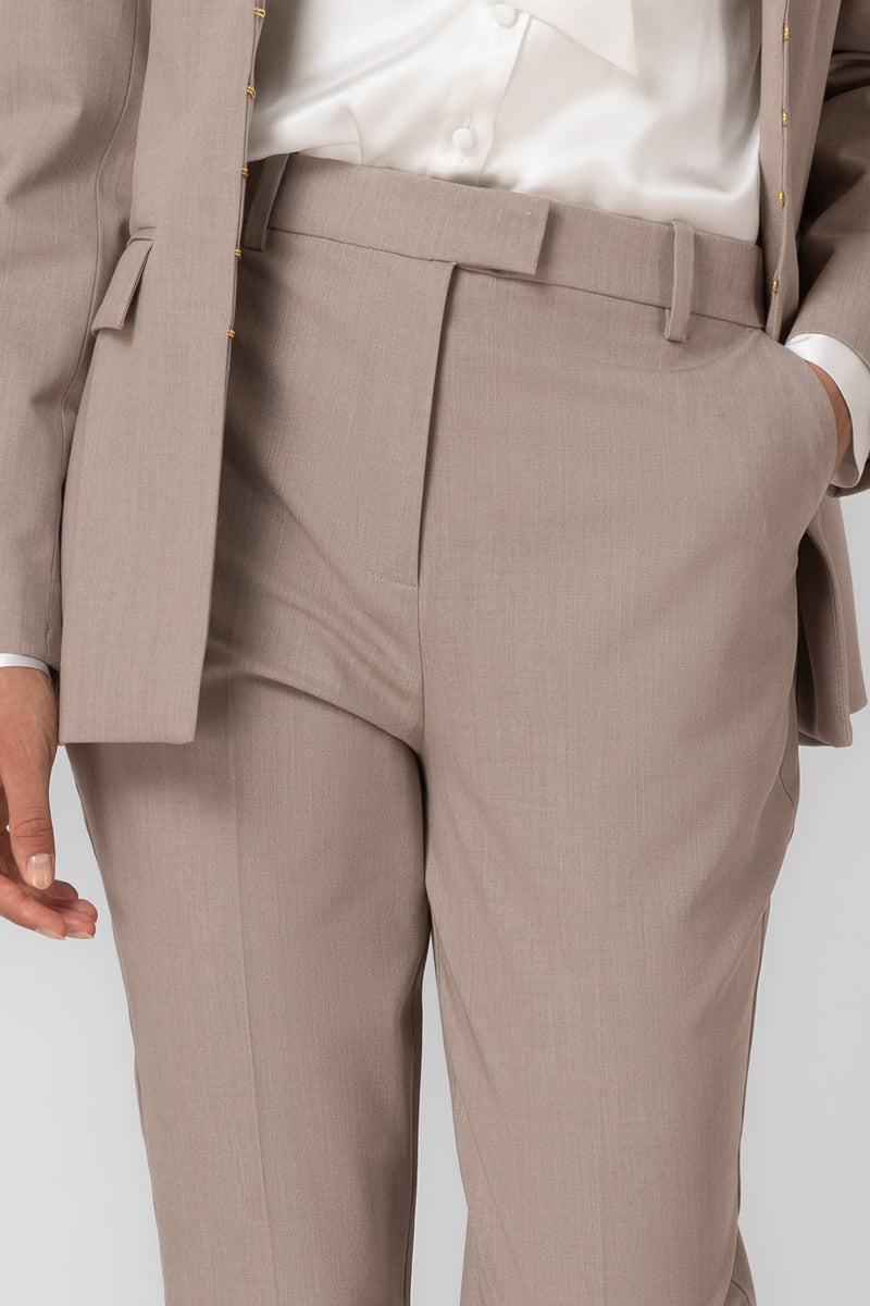 Formal Wool Trousers Sand