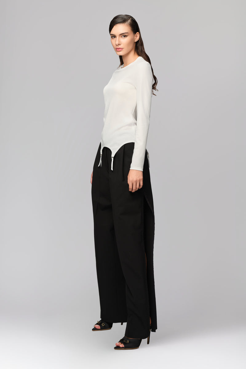 Garter Blouse White
