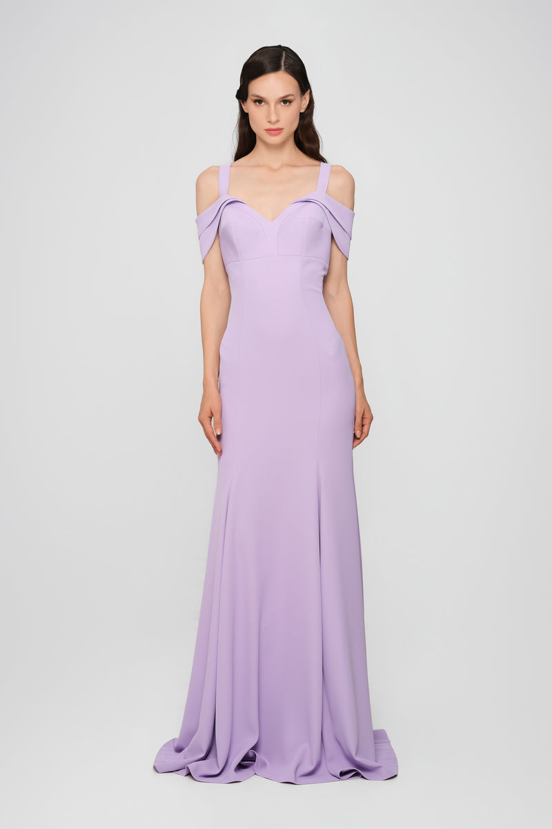 Candy Long Dress Lavender