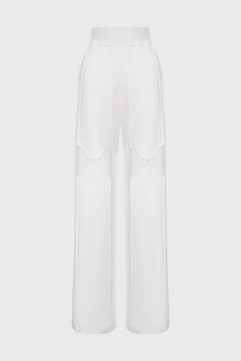 Deconstructed Sweatpants White