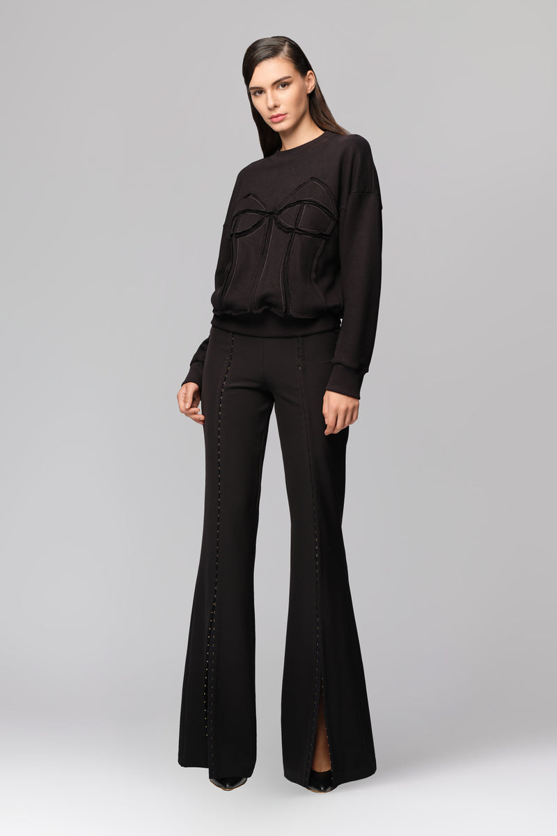 Deconstructed Sweatshirt Black