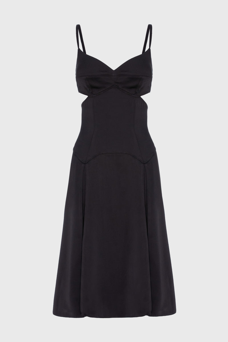 Escapade Midi Dress Black