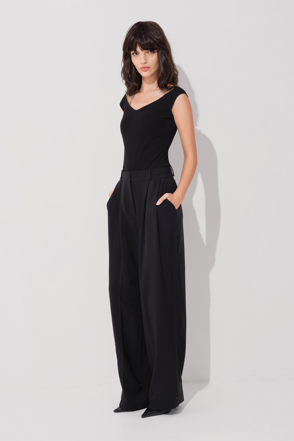 Explicit Viscoze Bodysuit Black
