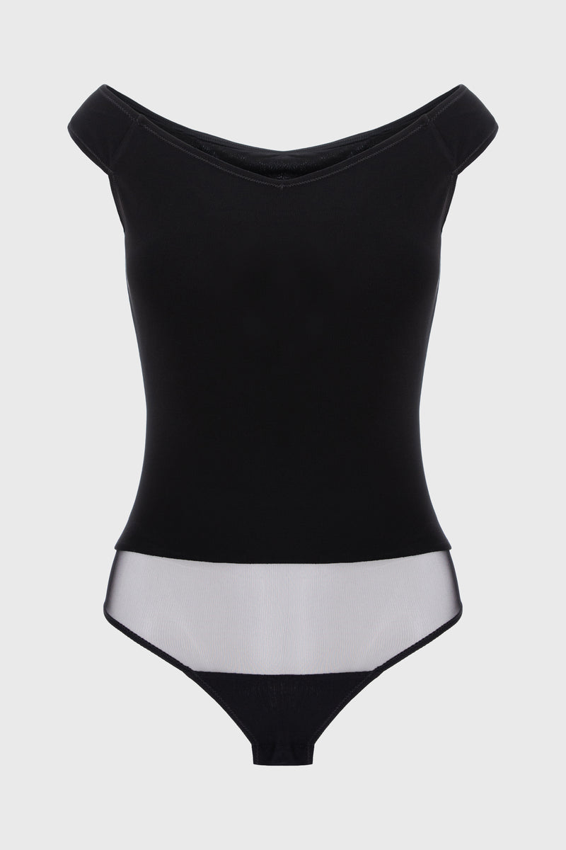 Explicit Viscoze Bodysuit Black
