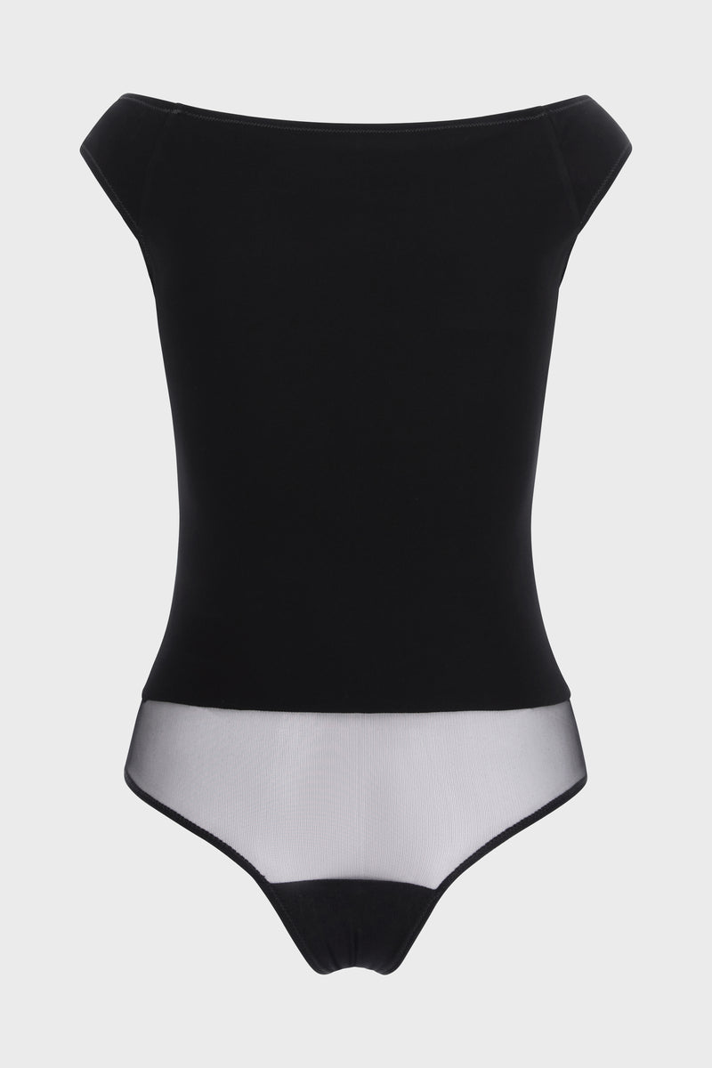 Explicit Viscoze Bodysuit Black