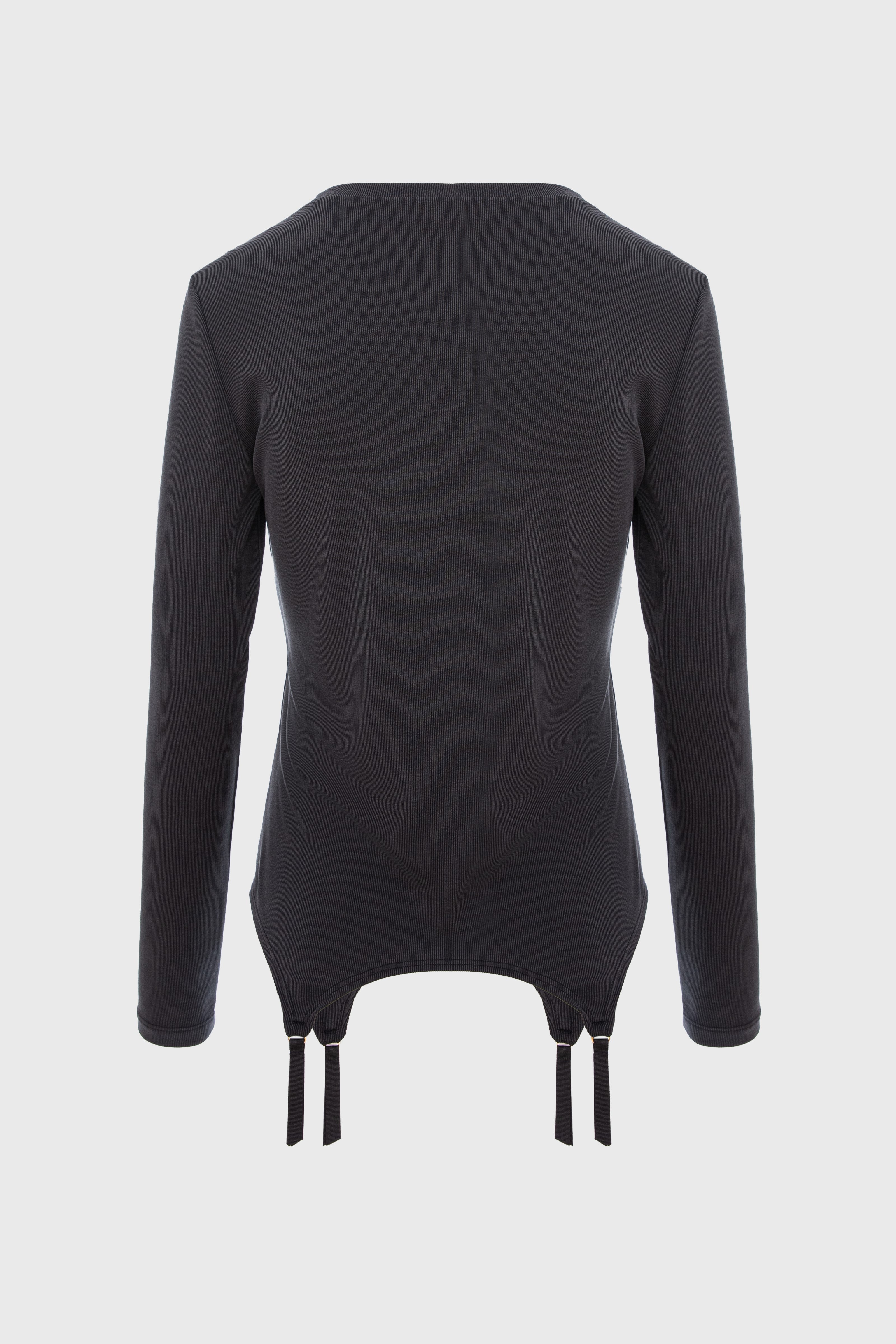 Garter Blouse Black