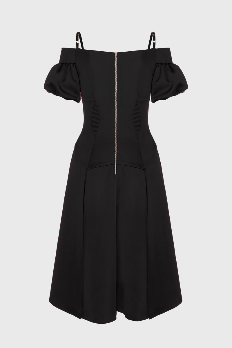 Haze Sleeve Dress Black