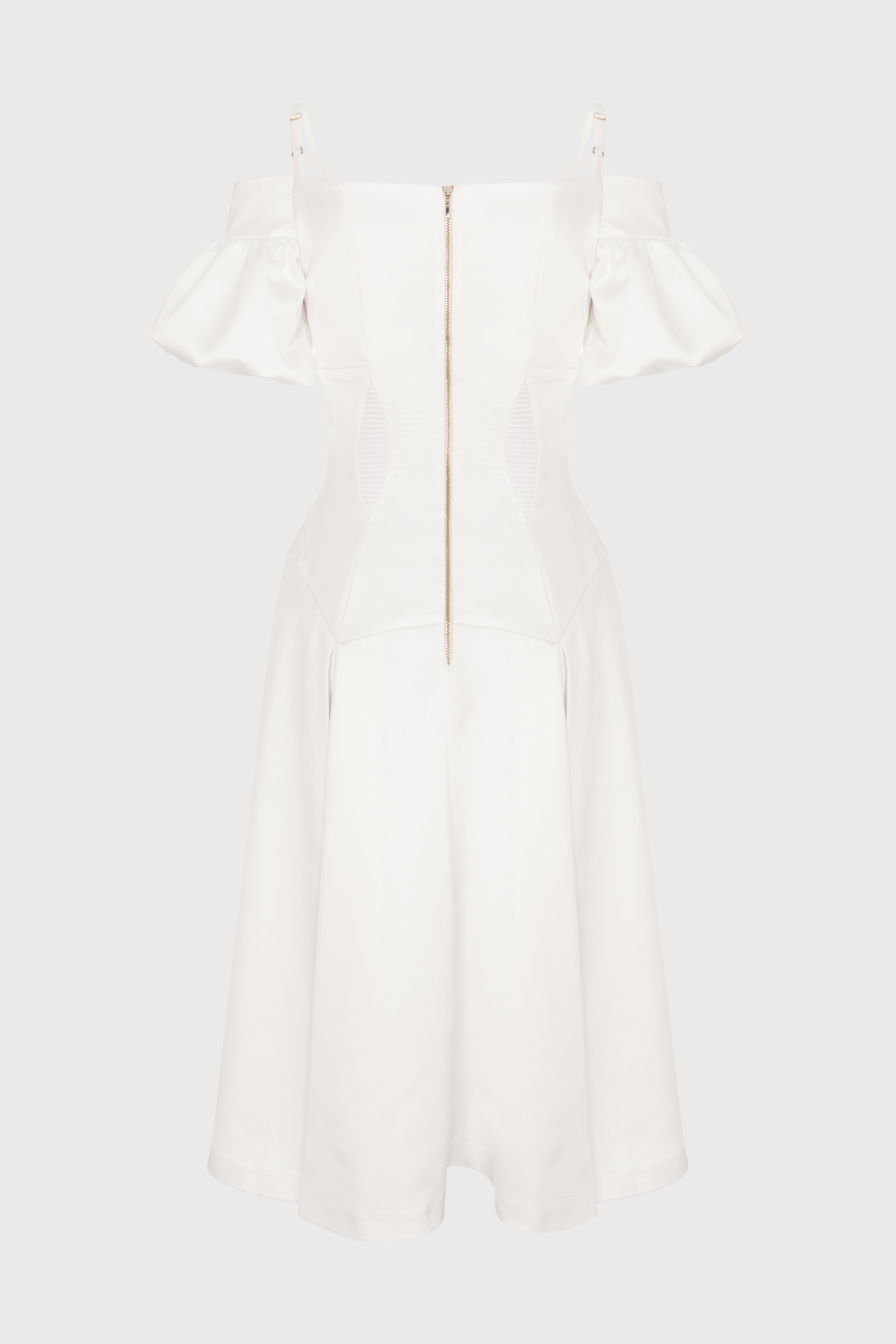 Haze Sleeve Dress White