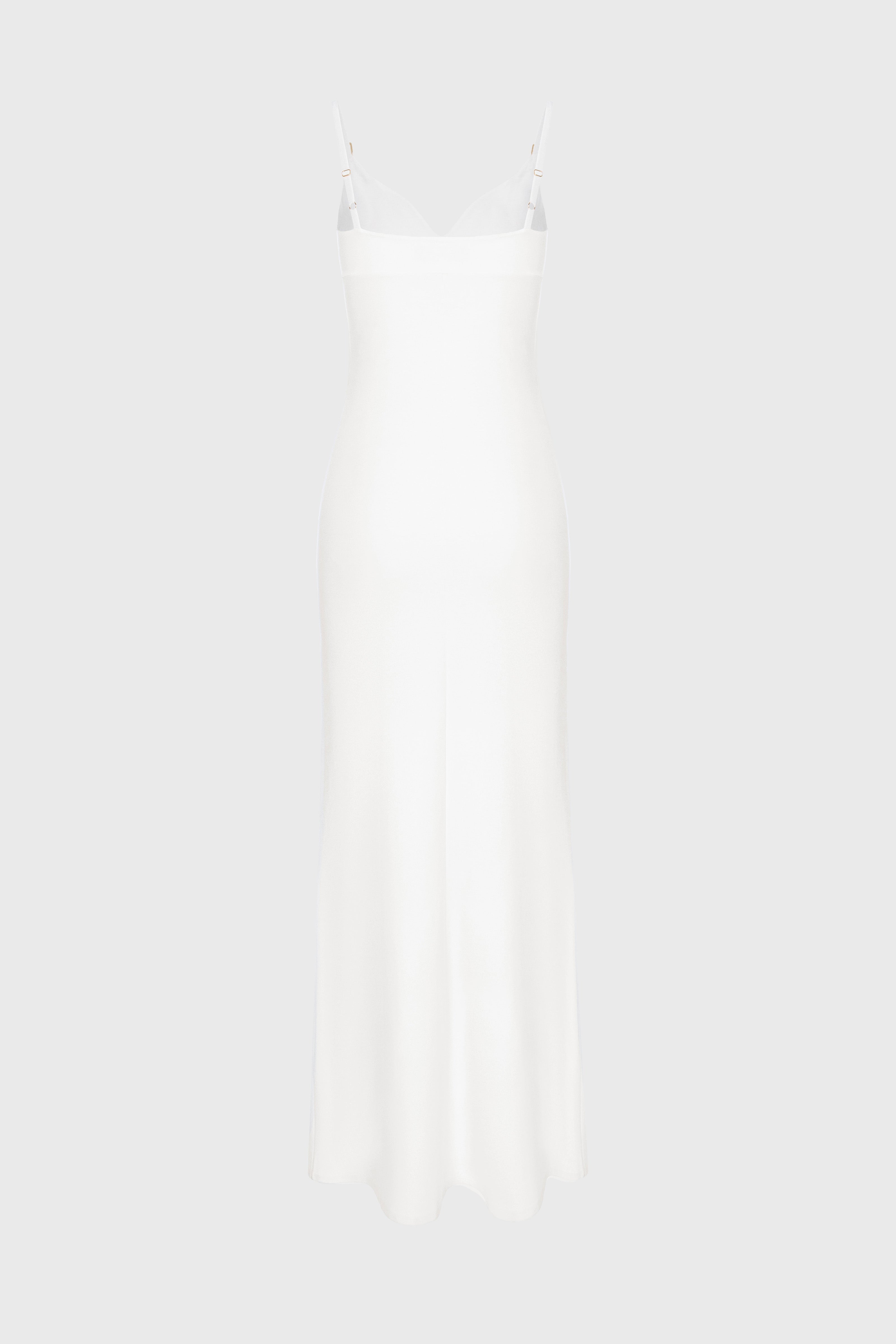 Skin Long Dress White