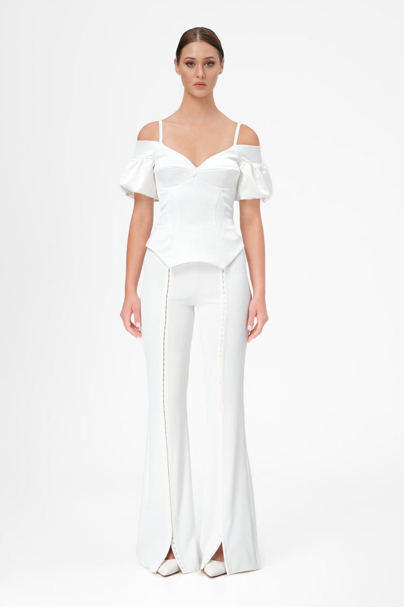 Snap Trousers White