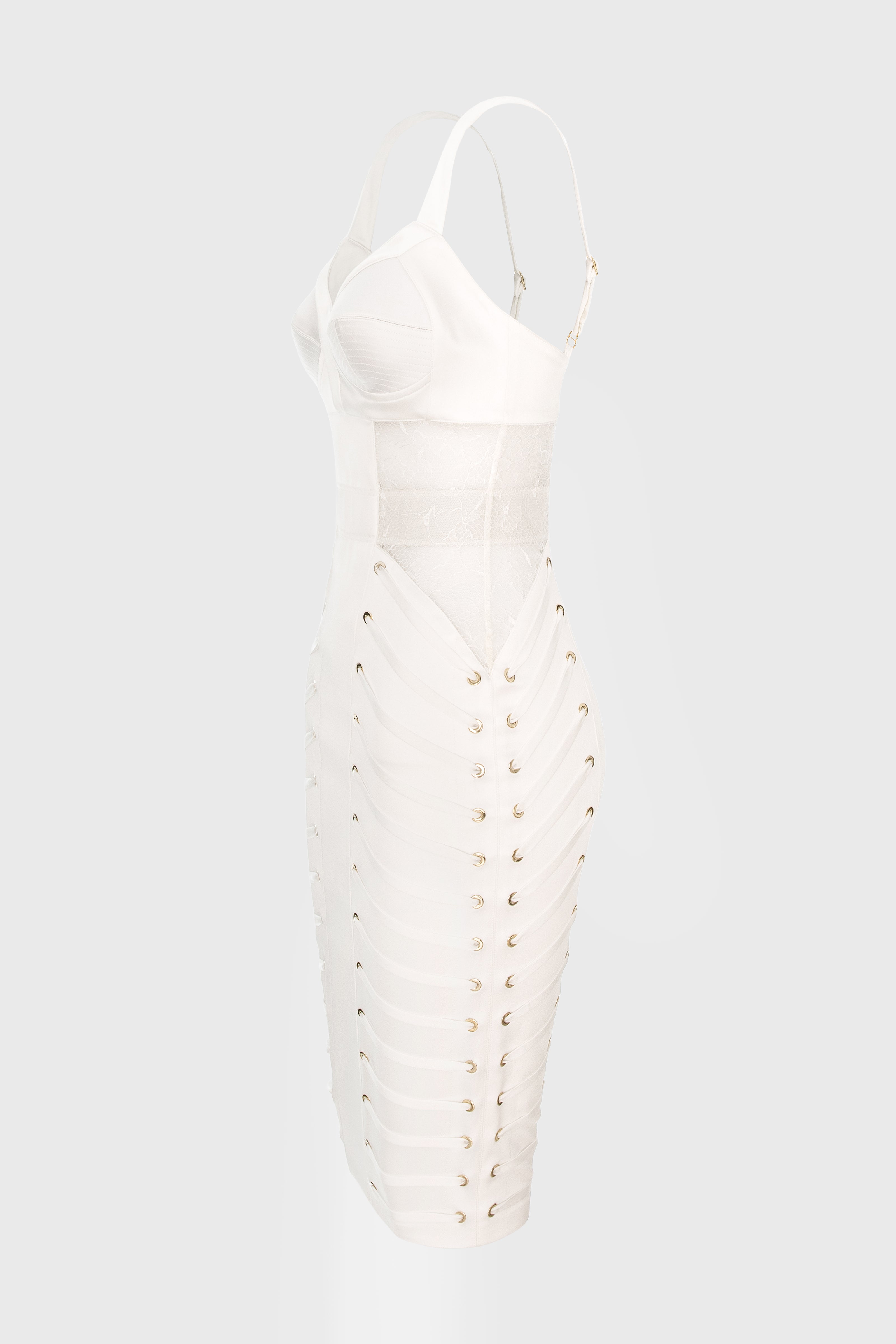 Zest Midi Dress White