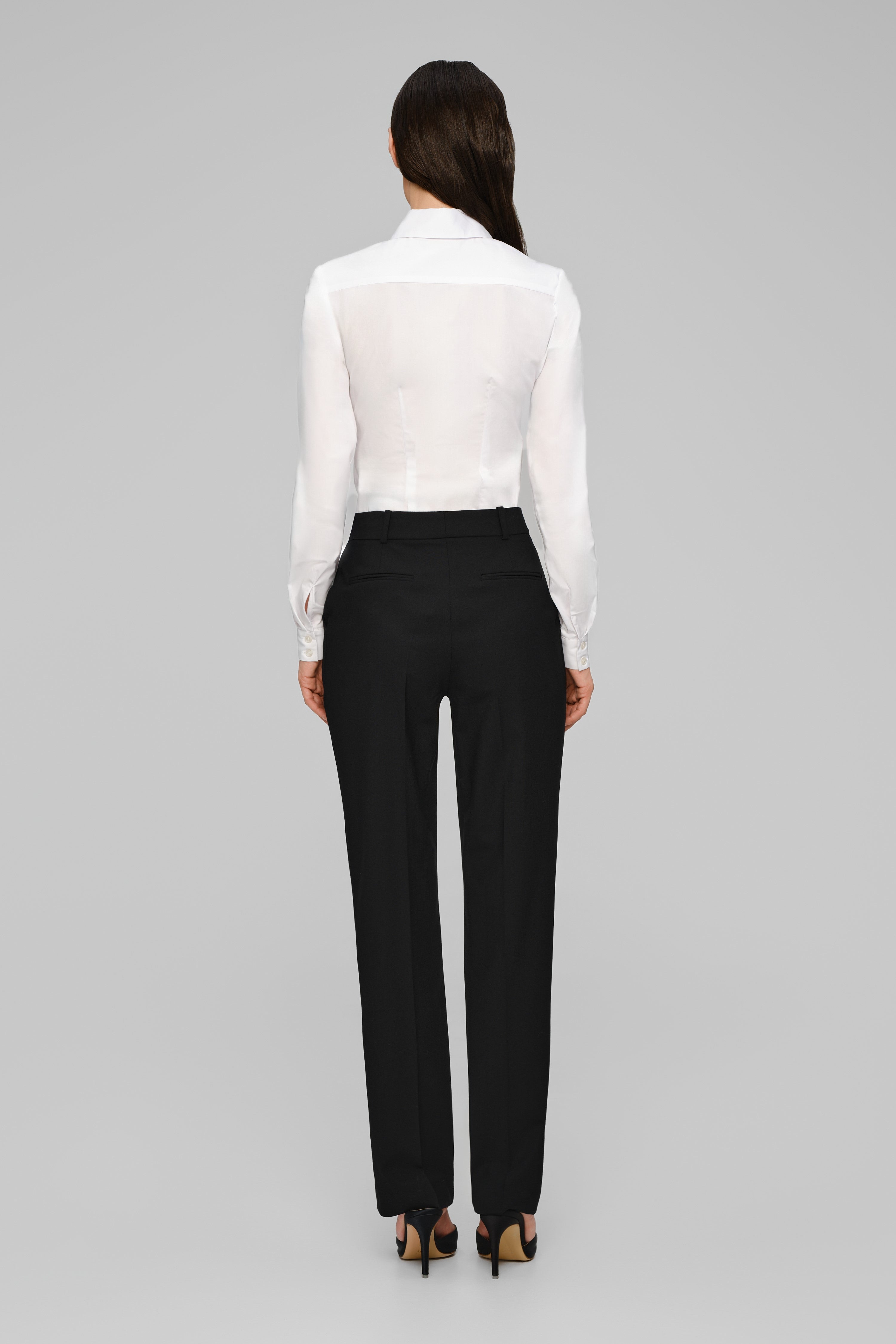 Formal Wool Trousers Black
