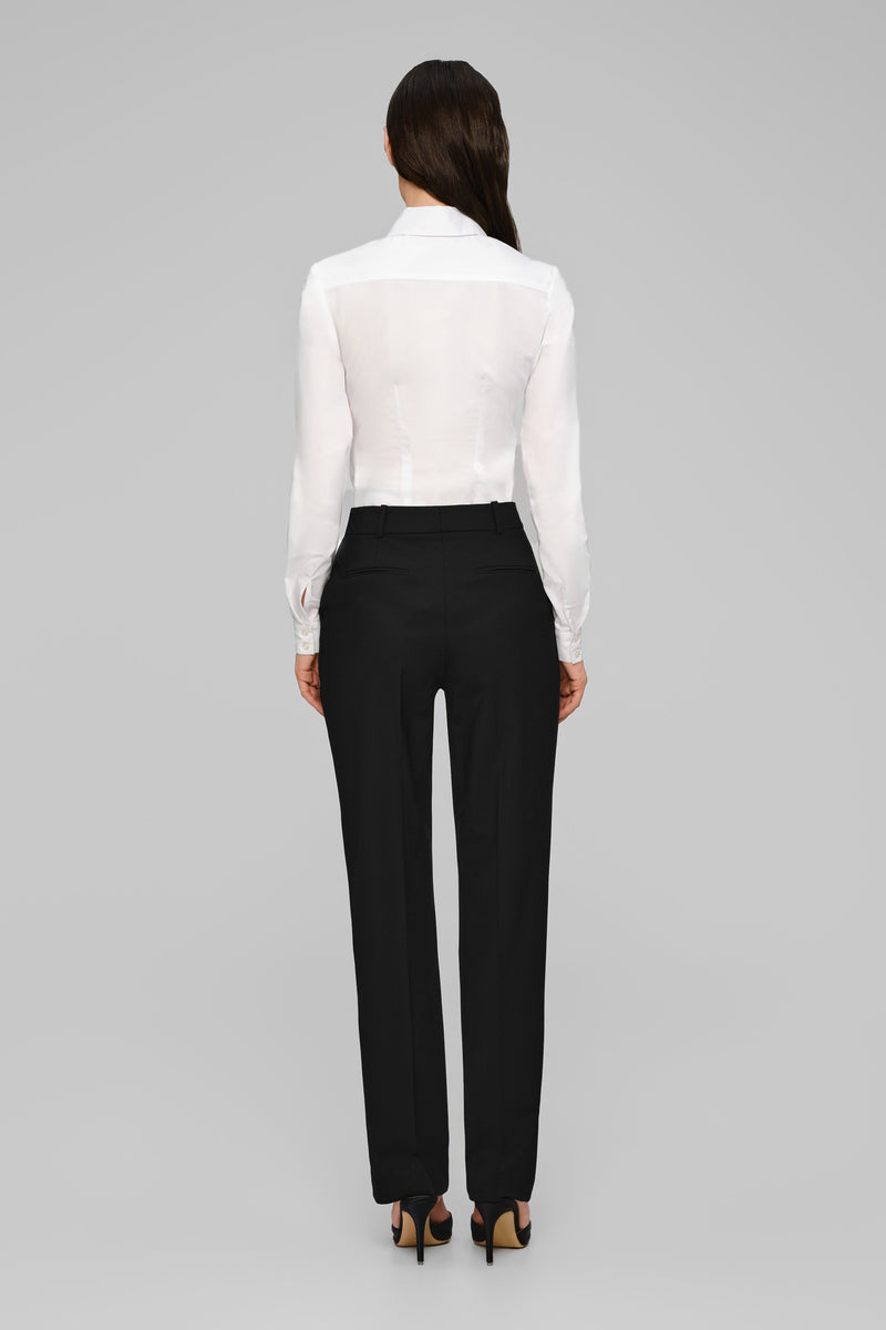 Formal Wool Trousers Black