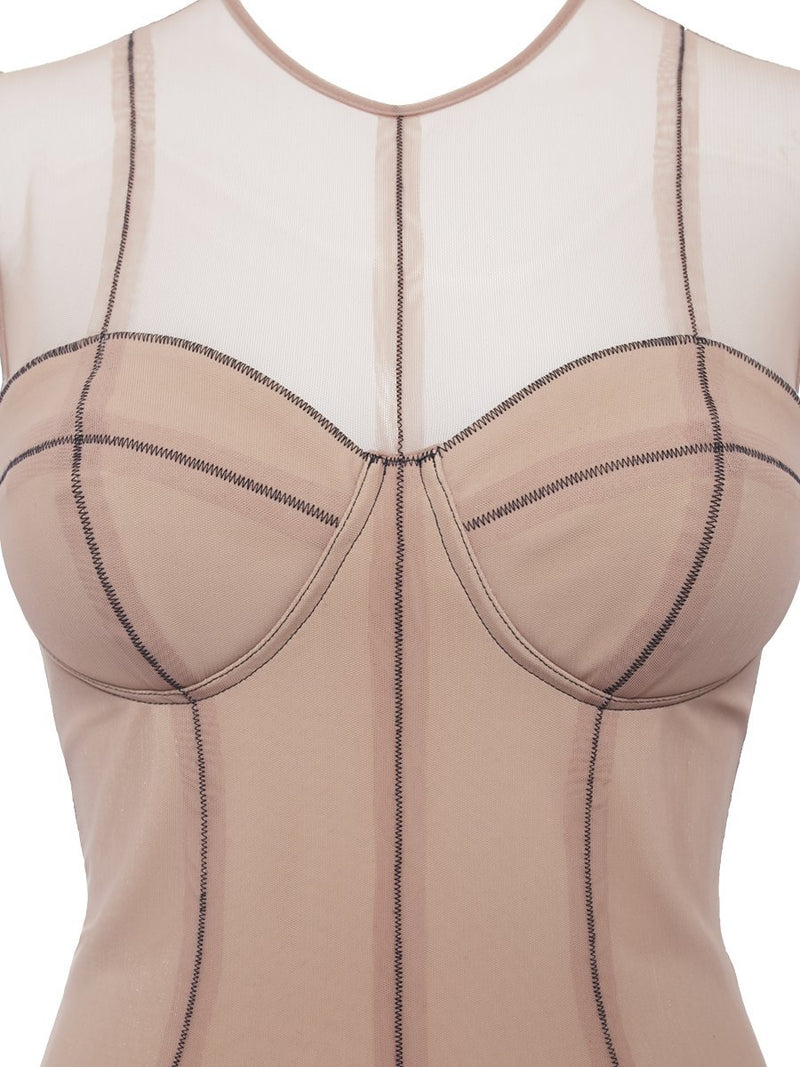 Figure Dress Nude